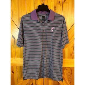 Page & Tuttle Golf Striped Polo Mens Size Medium (4301)